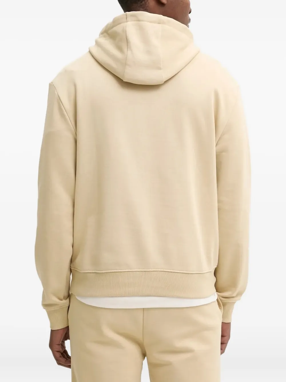 HUGO Dapo hoodie met trekkoord en logo-applicatie Beige