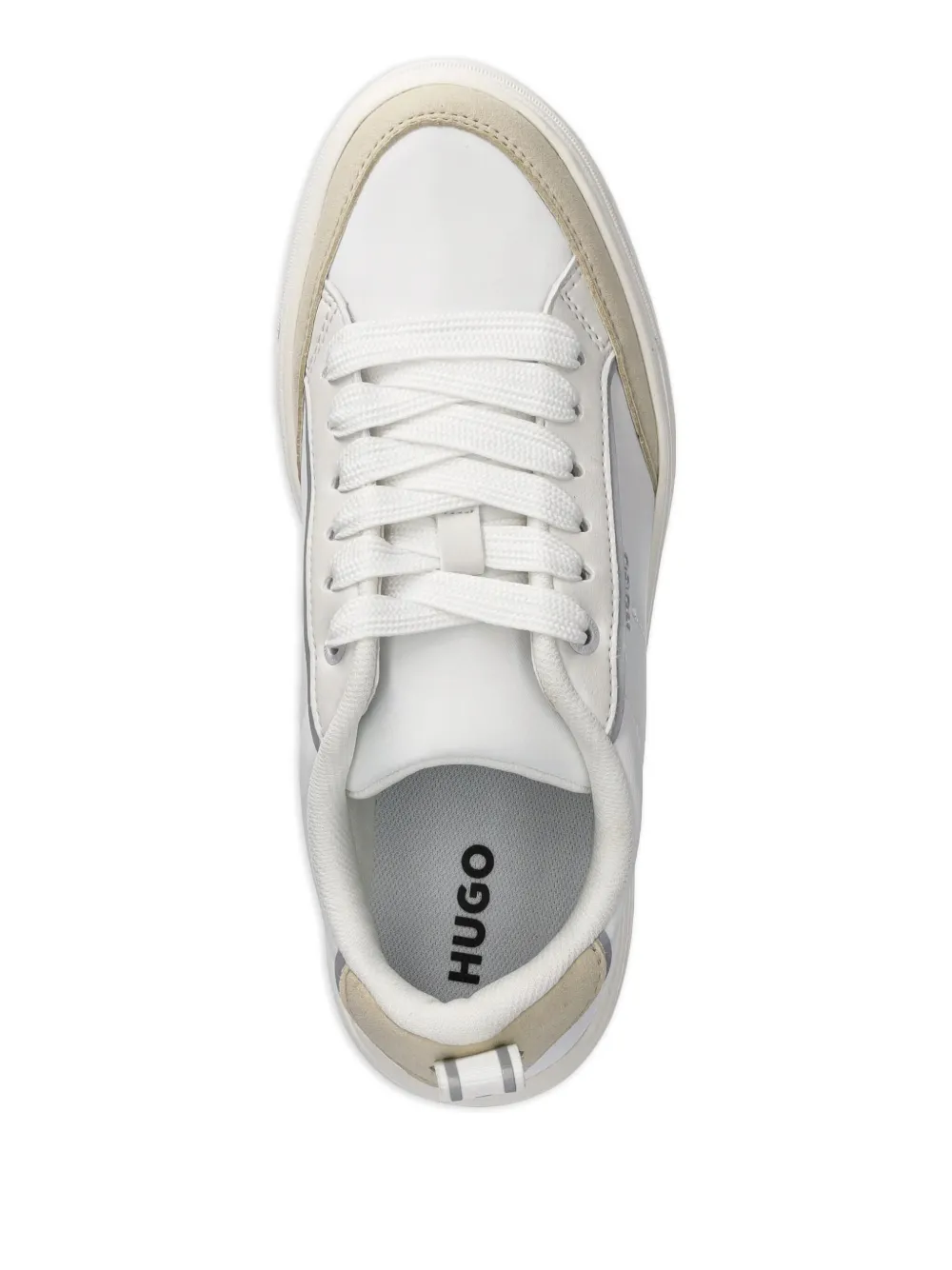 HUGO Sneakers met logoprint Wit