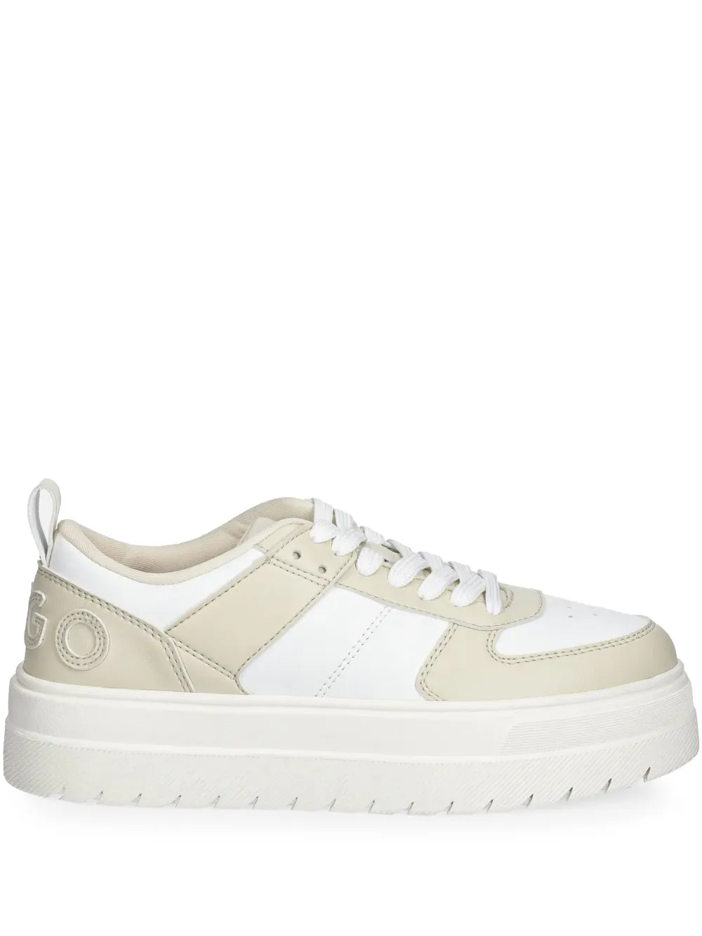 HUGO logo-appliqué sneakers Beige