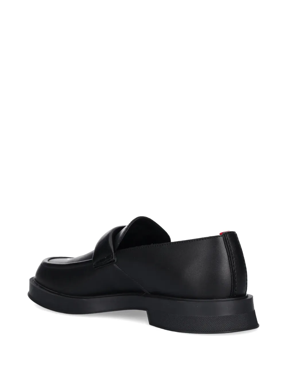 HUGO Leren loafers Zwart