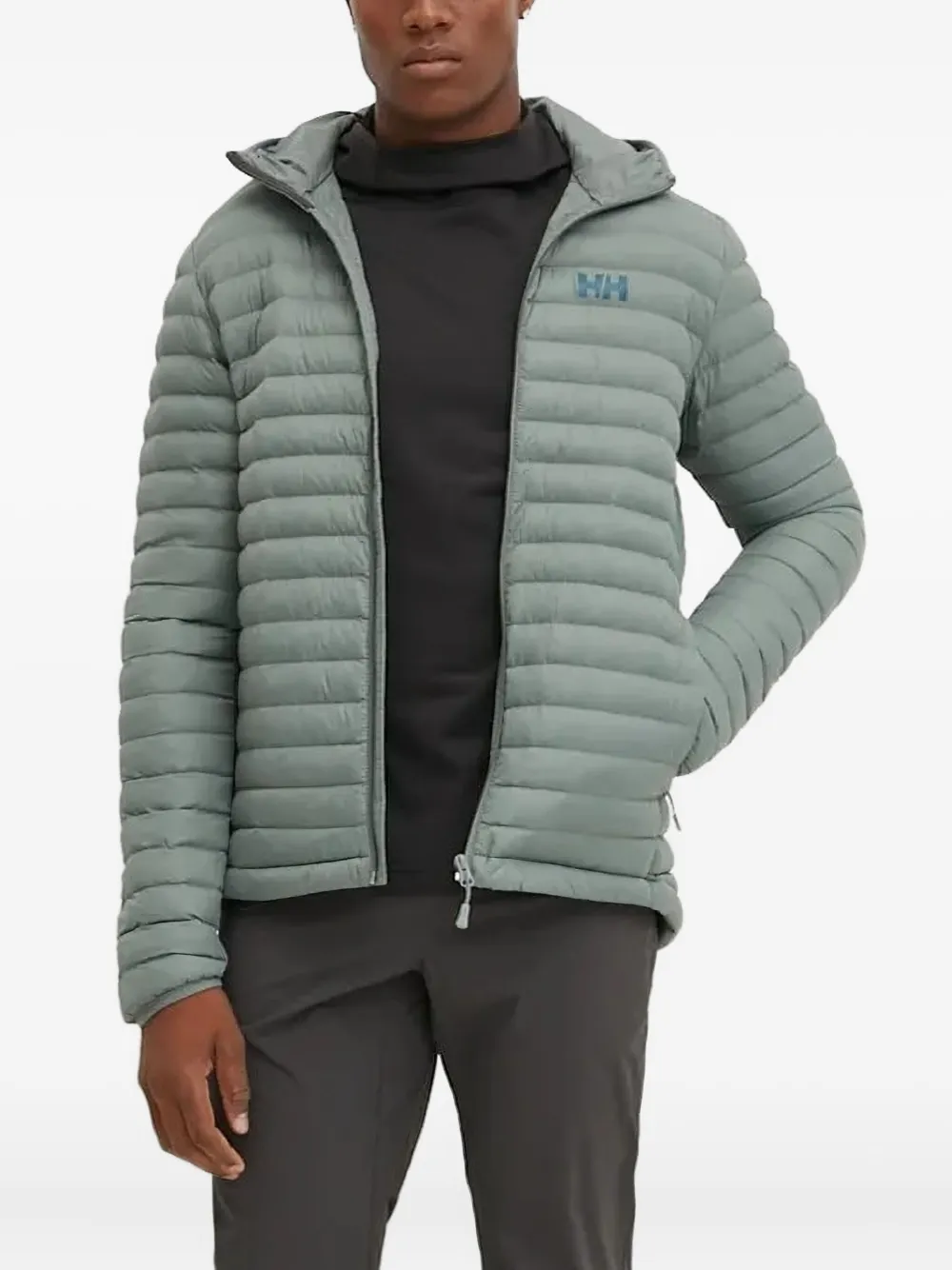 Helly Hansen hooded quilted jacket Groen