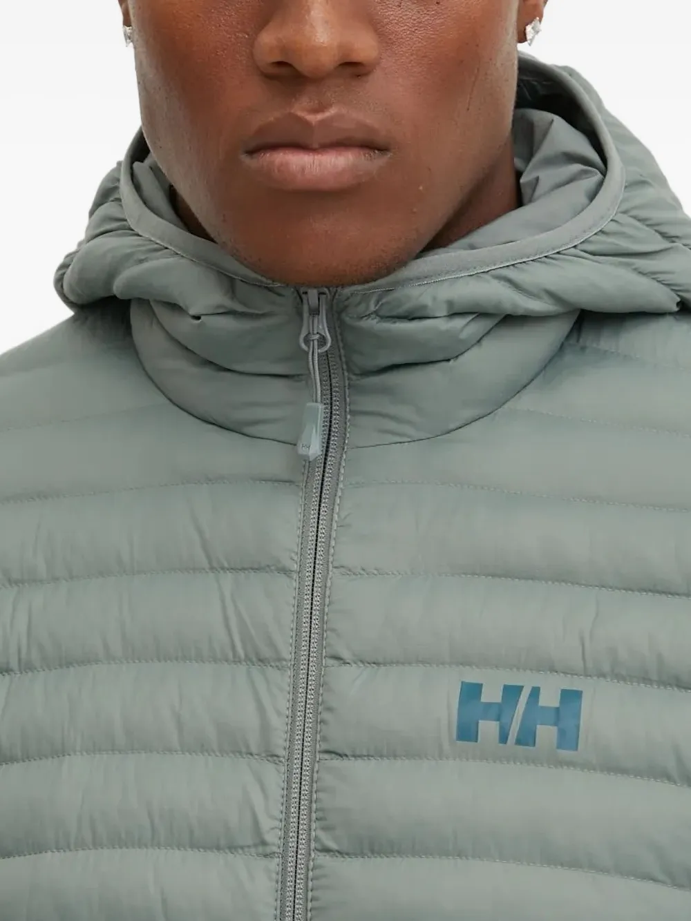 Helly Hansen hooded quilted jacket Groen