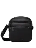 HUGO zip-fastening faux-leather messenger bag - Black