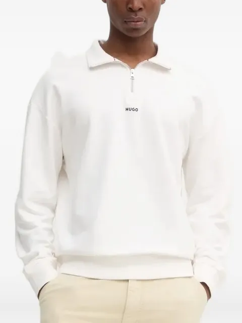 HUGO half-zip high-neck sweatshirt