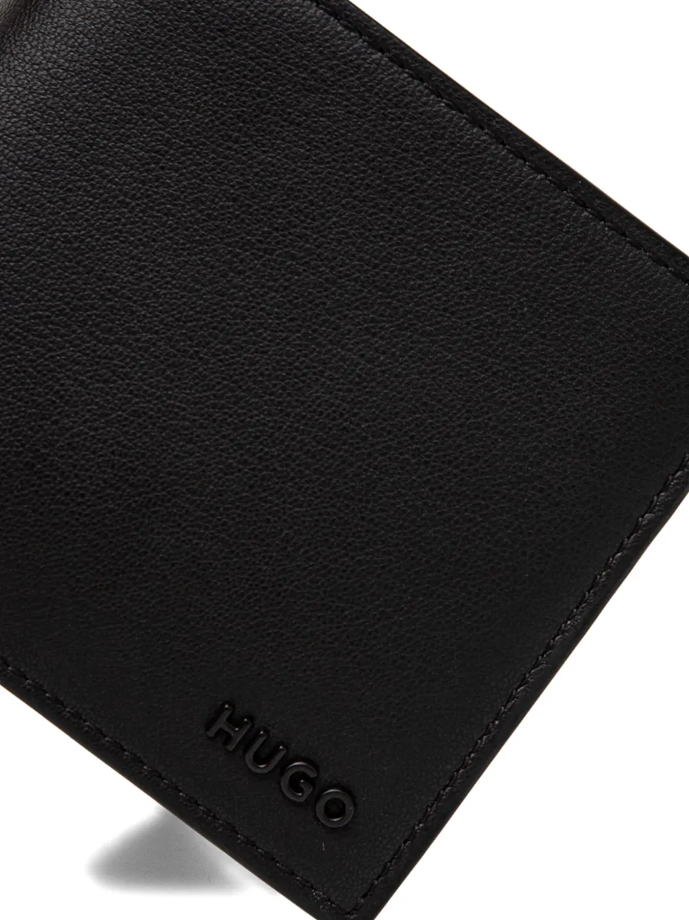 HUGO Portemonnee met logo Zwart