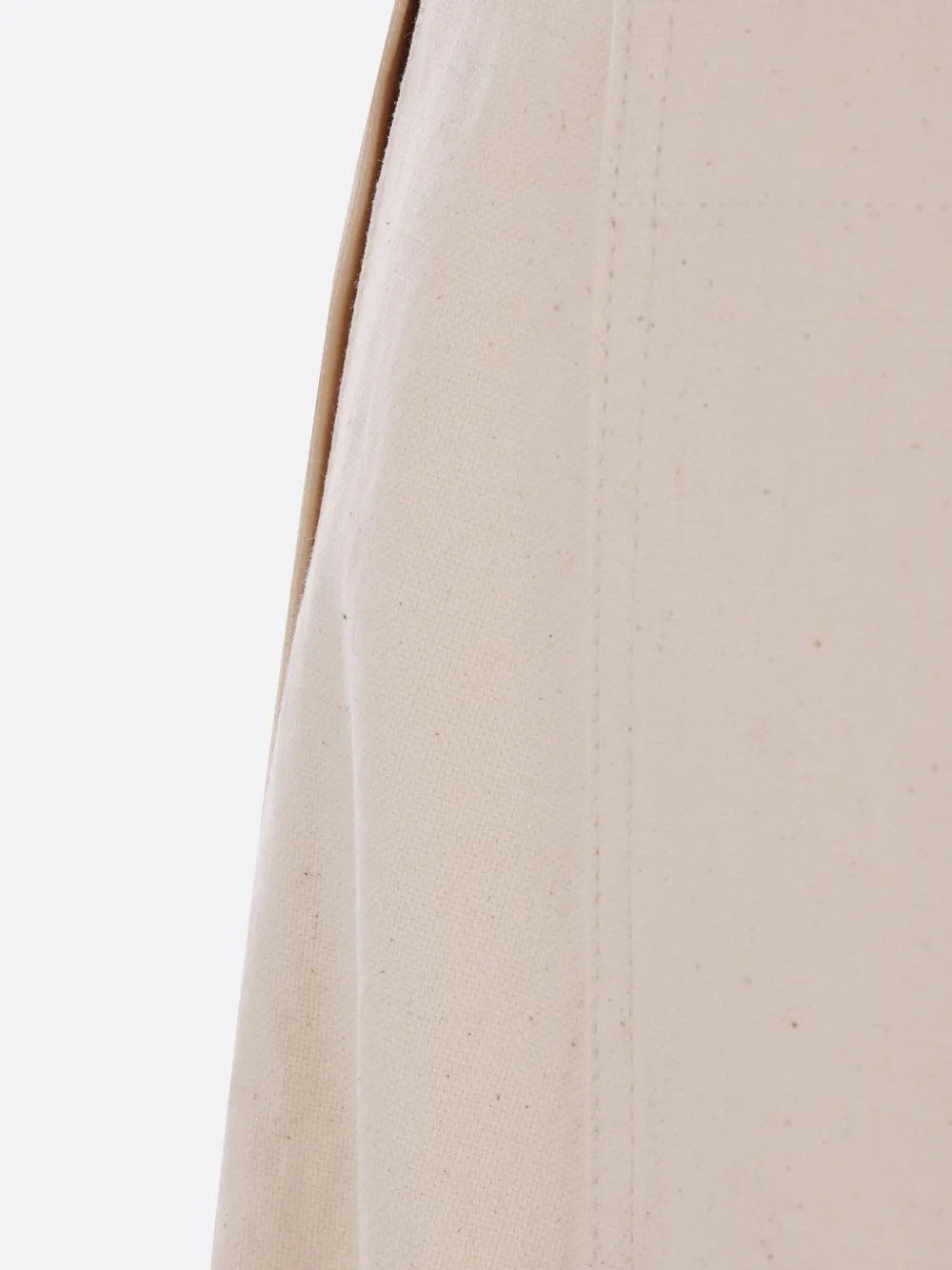Plan C Canvas broek met ceintuur Beige