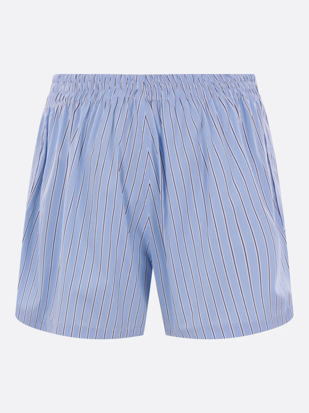 Plan C striped shorts - Blauw