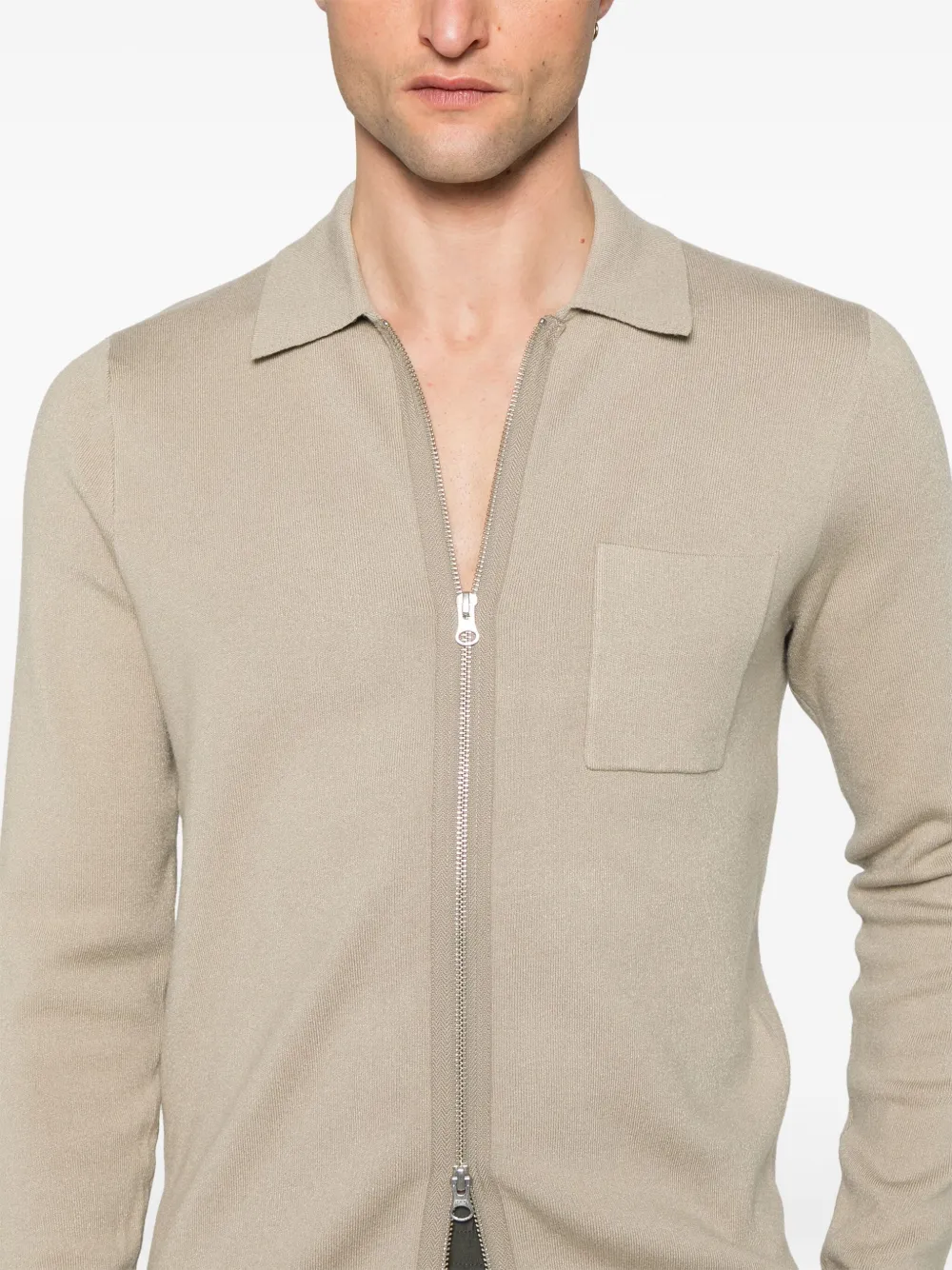 SAMSOE Guna X vest met rits Beige
