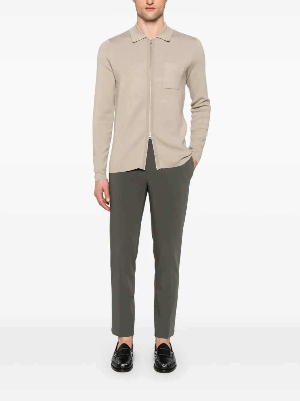 SAMSOE Guna X vest met rits Beige