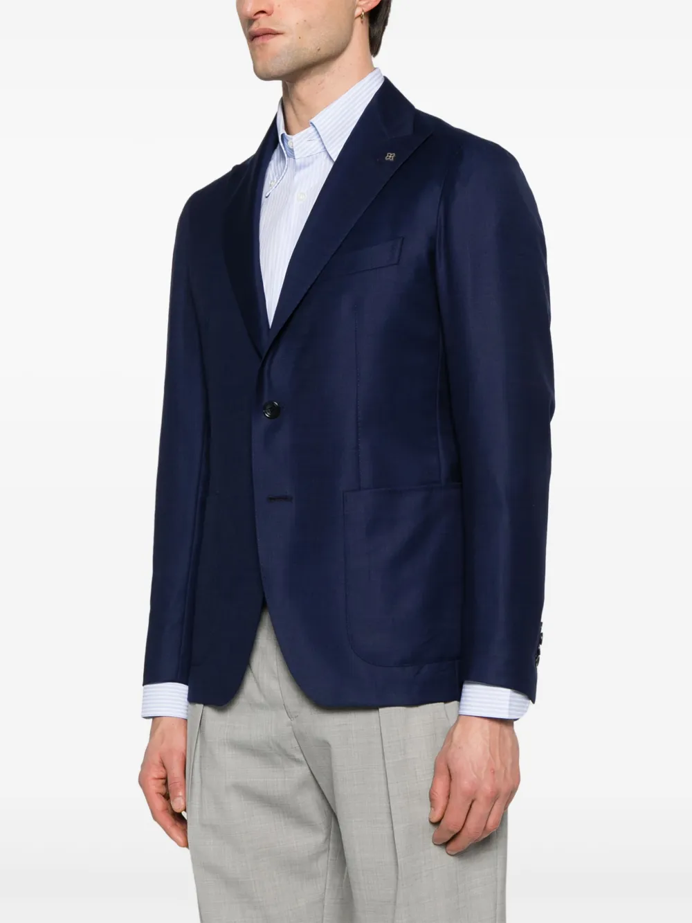 Tagliatore Blazer van scheerwol Blauw