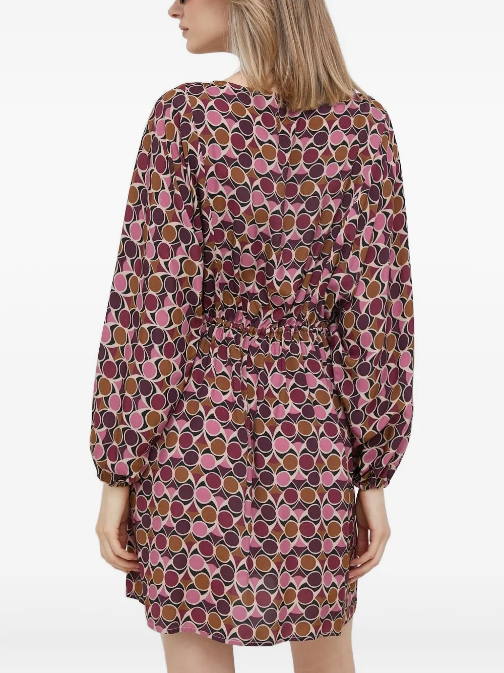 Sisley geometric-print long-sleeve mini dress | Day Dresses | Image 2