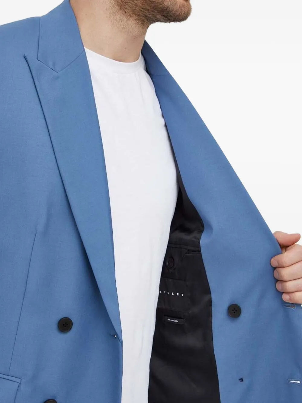 Sisley Blazer met dubbele rij knopen Blauw