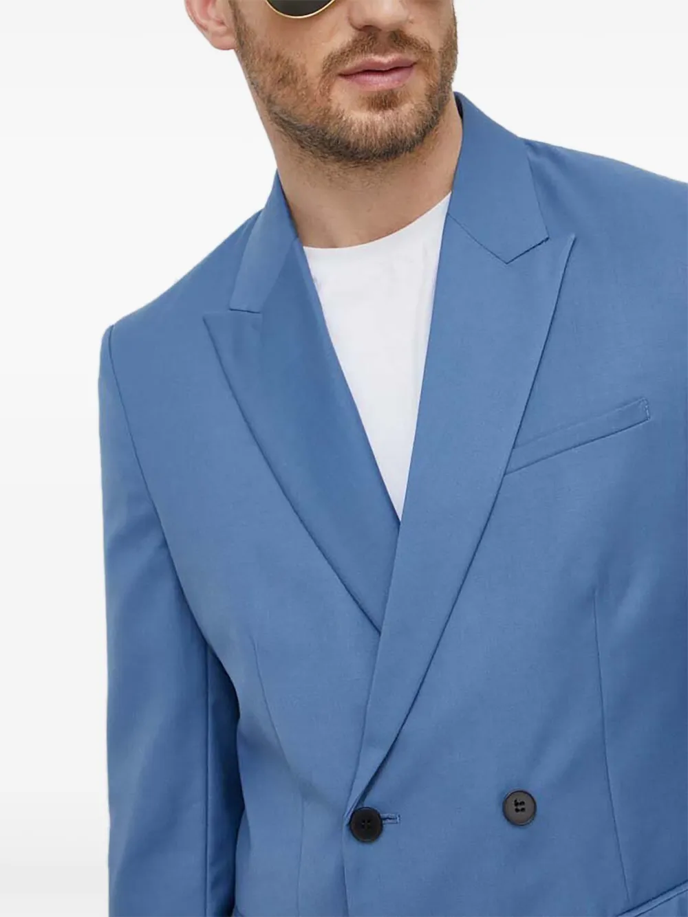 Sisley Blazer met dubbele rij knopen Blauw