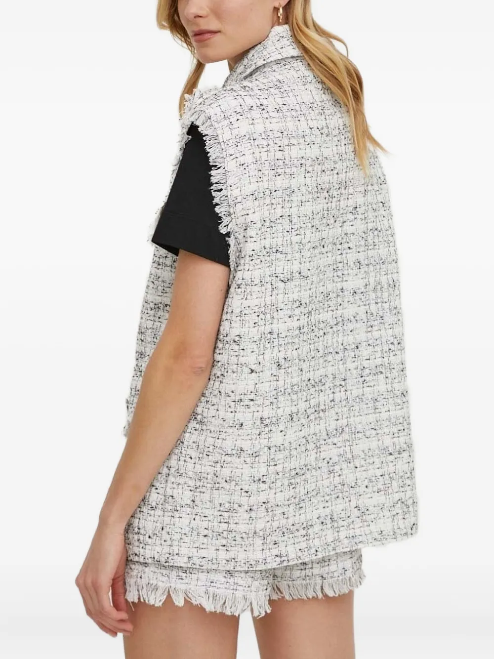 Sisley frayed tweed waistcoat | Waistcoats & Gilets | Image 2