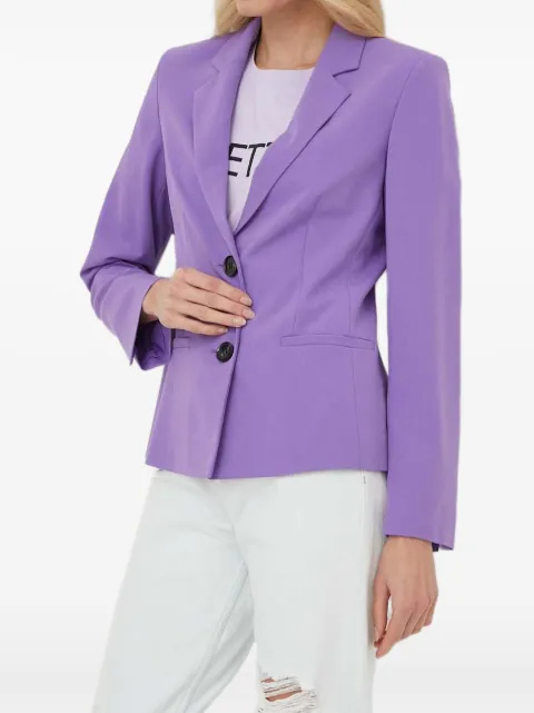 Sisley blazer con solapas de muesca y botones