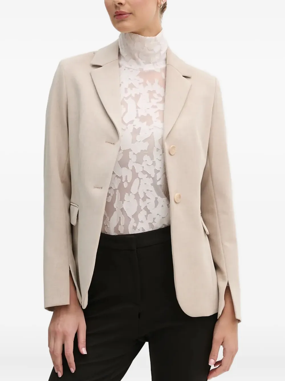 Sisley dart-detailing blazer | Neutrals | Image 1