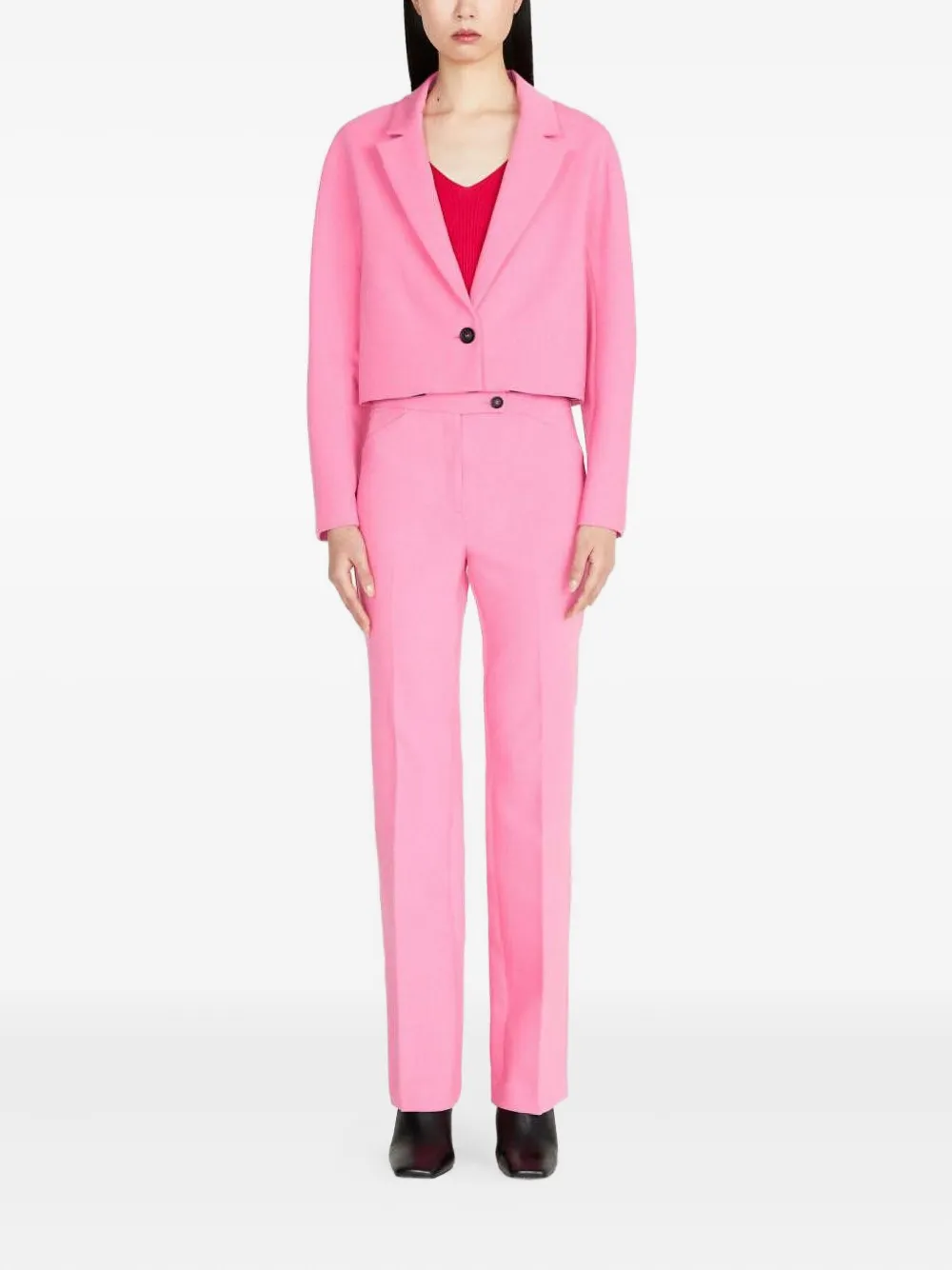 Sisley single-button cropped top | Blouses | Image 2