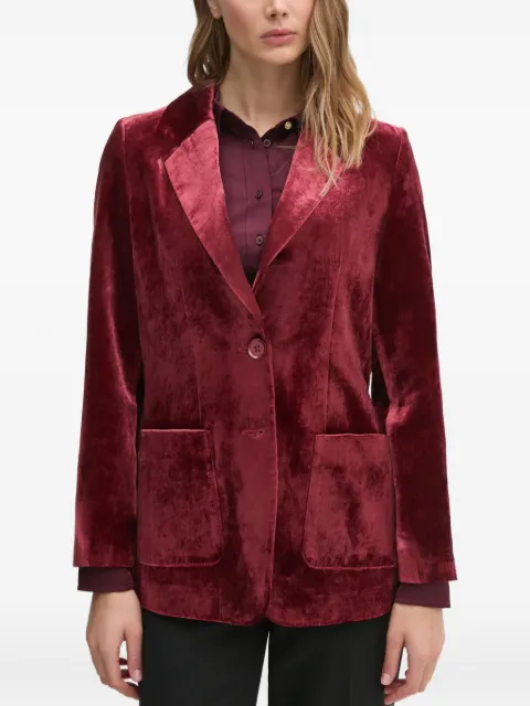 Sisley velour blazer