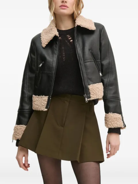 Sisley faux-leather jacket