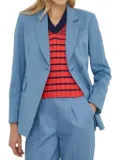 Sisley single-button suit jacket - Blue