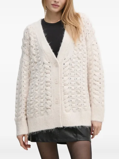 Sisley cable-knit cardigan