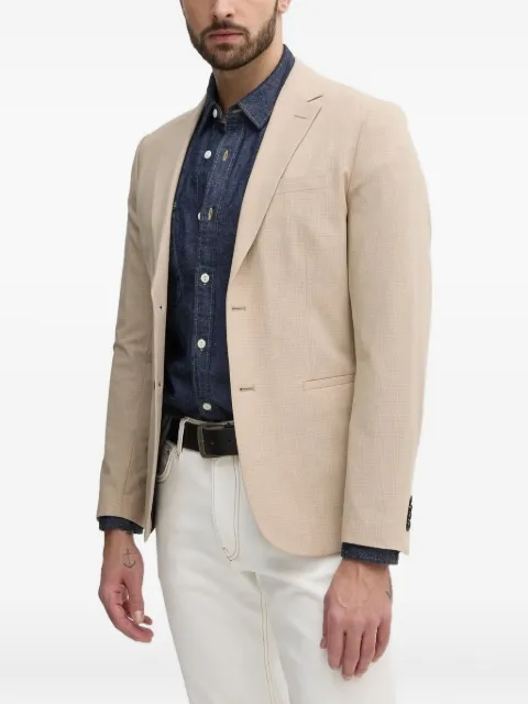 Sisley checked single-breasted blazer