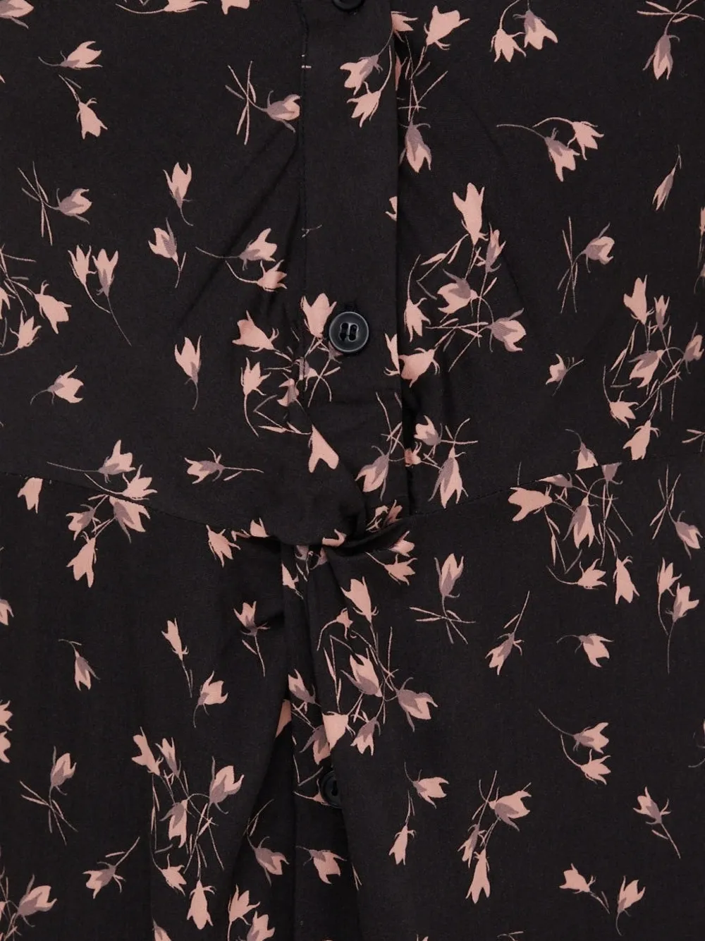 Sisley Paris Floral-print Buttoned Midi Day Dress In Multi