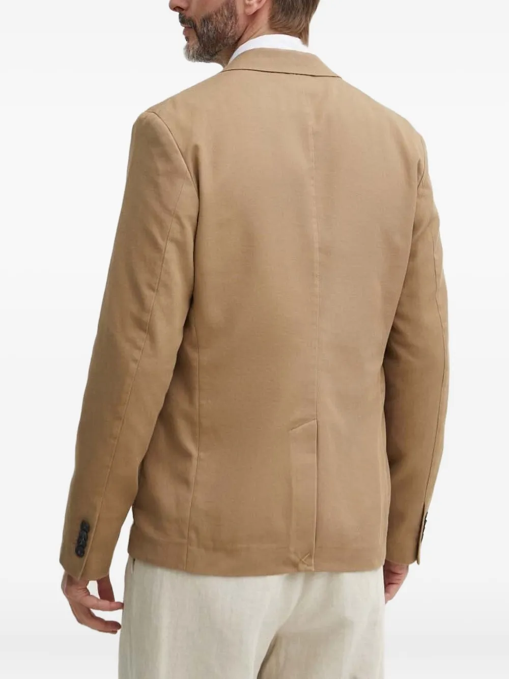Sisley Blazer met twee knopen Beige