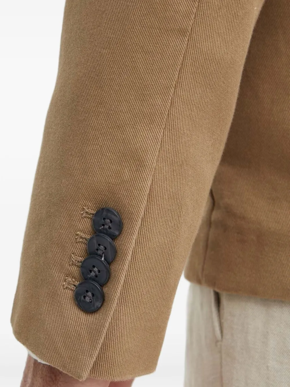 Sisley Blazer met twee knopen Beige
