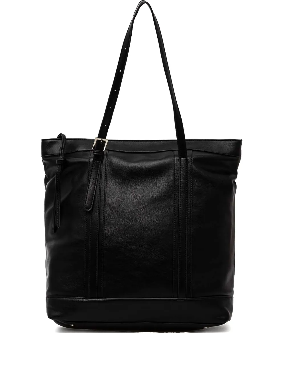faux-leather tote bag