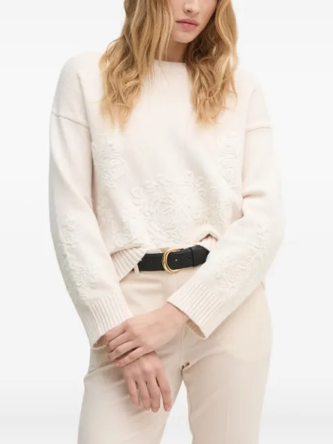 Sisley Pullover mit Applikationen