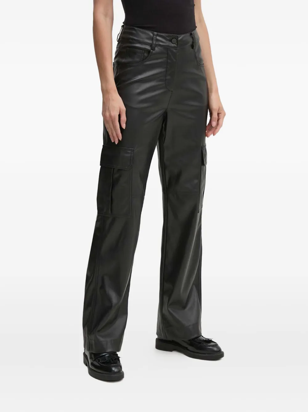 Sisley Paris Cargo Trousers In Black