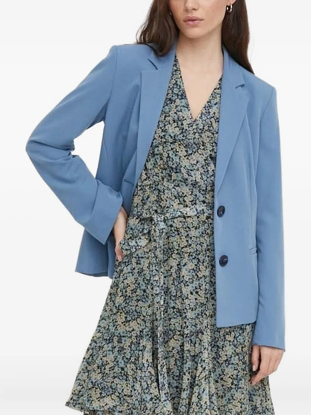 Sisley Paris Button-fastening Jacket In Blue
