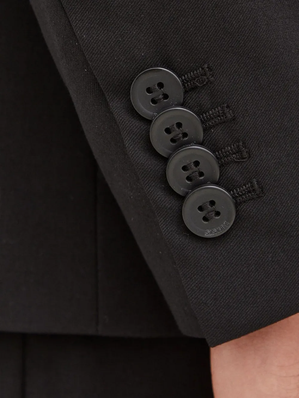 Sisley single-breasted flap-pocket blazer Zwart