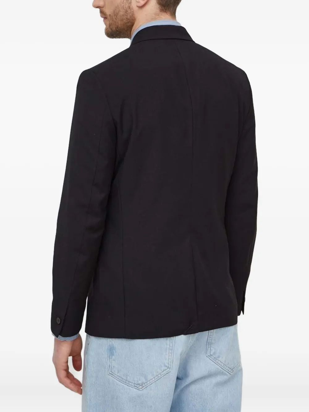 Sisley Blazer met dubbele rij knopen en vier knopen Zwart