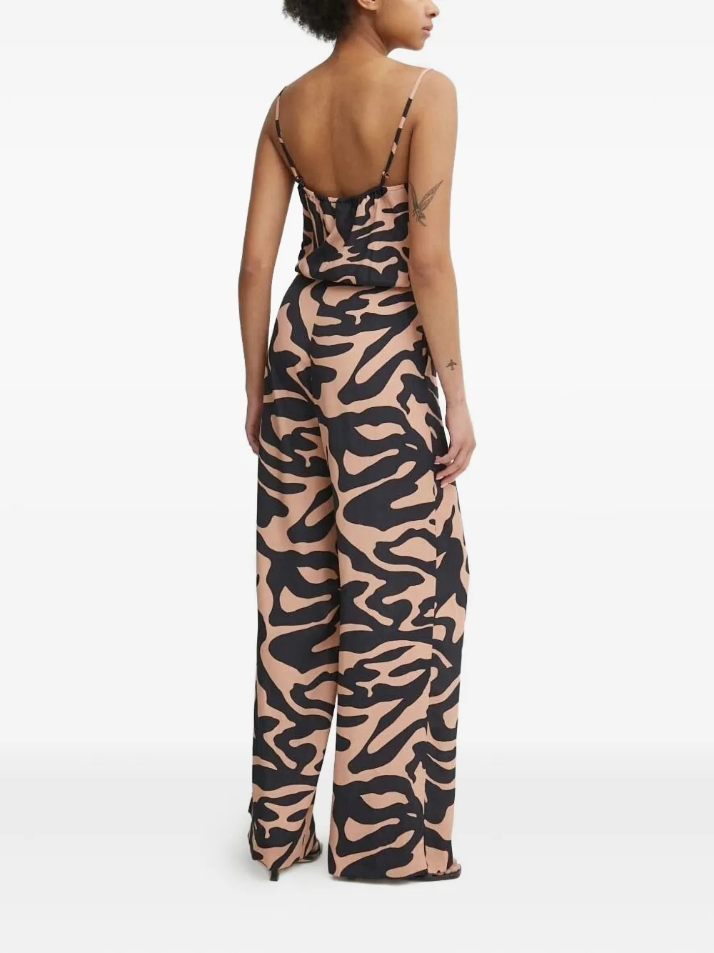 Sisley cowl-neck zebra-print jumpsuit | Full Length | Image 2