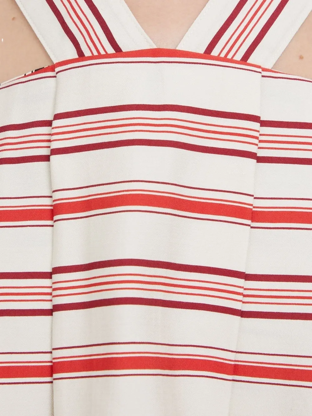 Sisley Gestreepte midi-jurk Beige