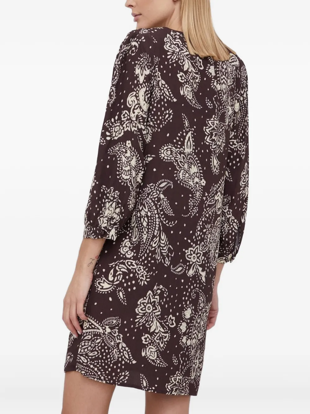 Sisley paisley-print V-neck mini dress | Day Dresses | Image 2