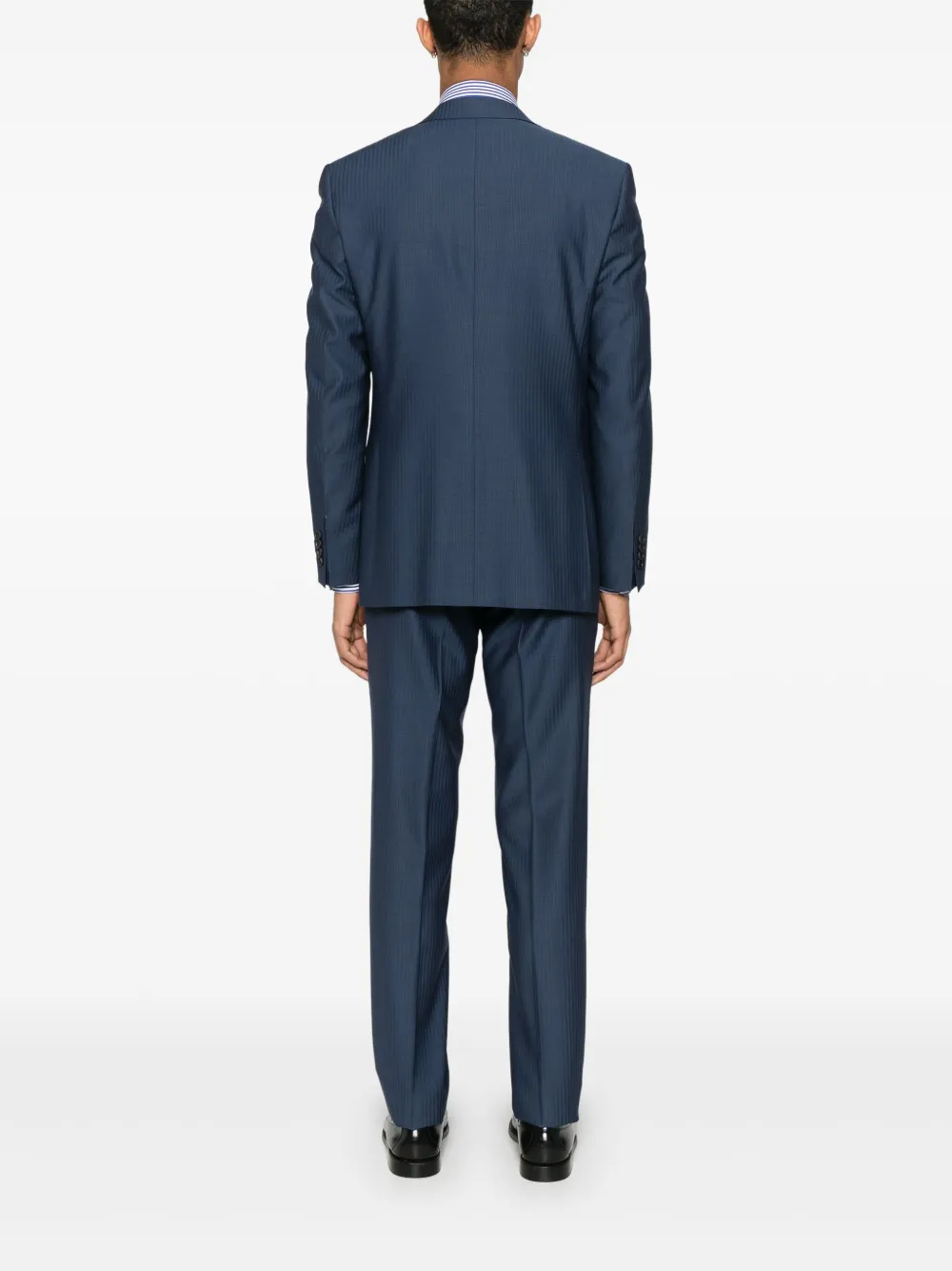  Canali Herringbone Suit (set Of Three) - Blue 