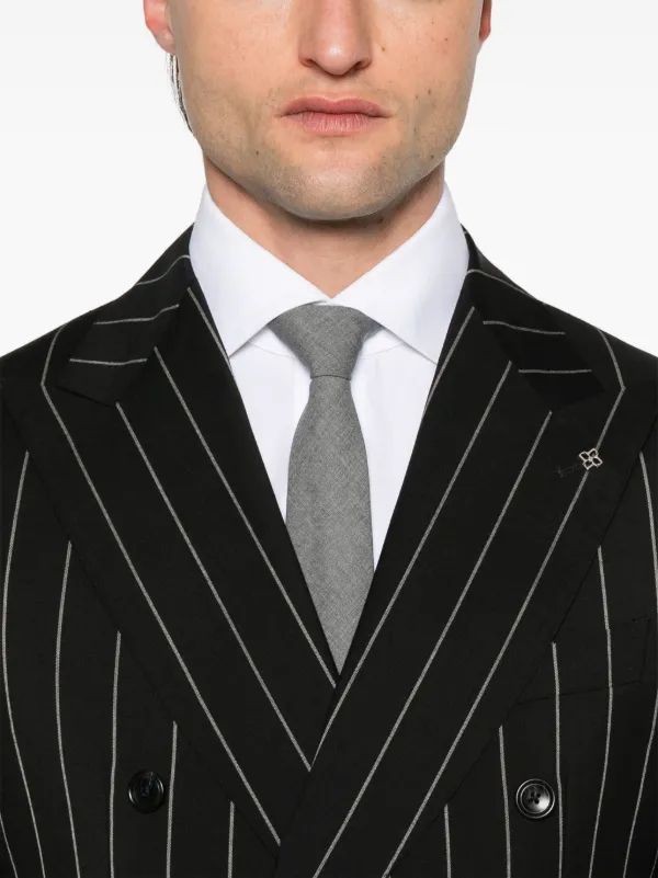 Tagliatore Pinstriped Suit | Black | FARFETCH