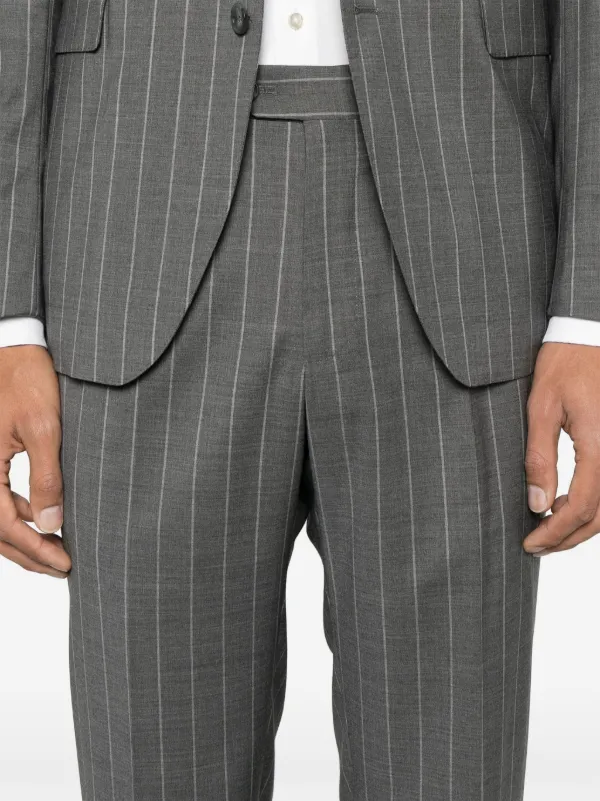 TAGLIATORE ストライプスーツ　ダークグレー Tagliatore ストライプ スーツ | グレー | FARFETCH JP