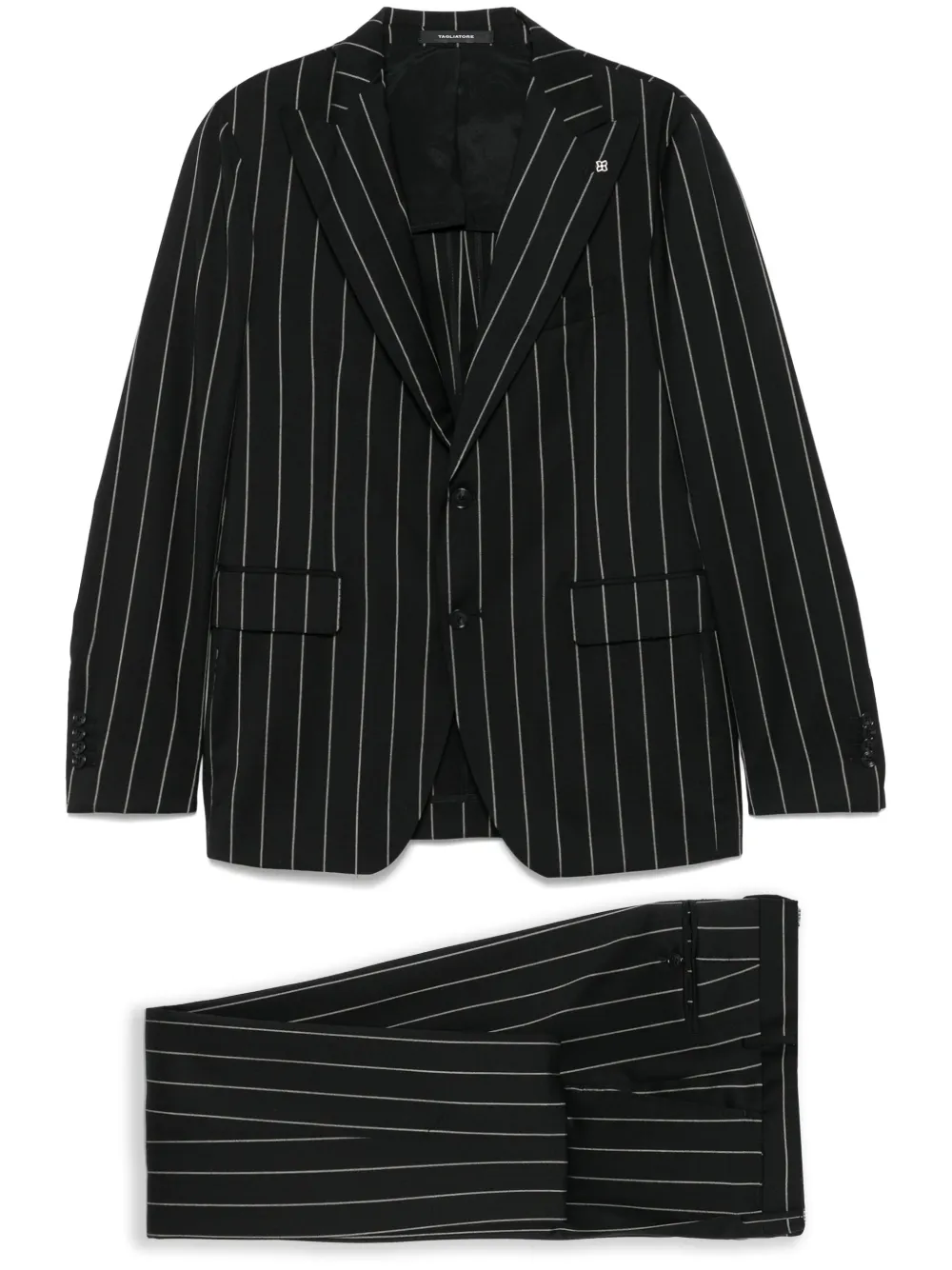 pinstriped suit