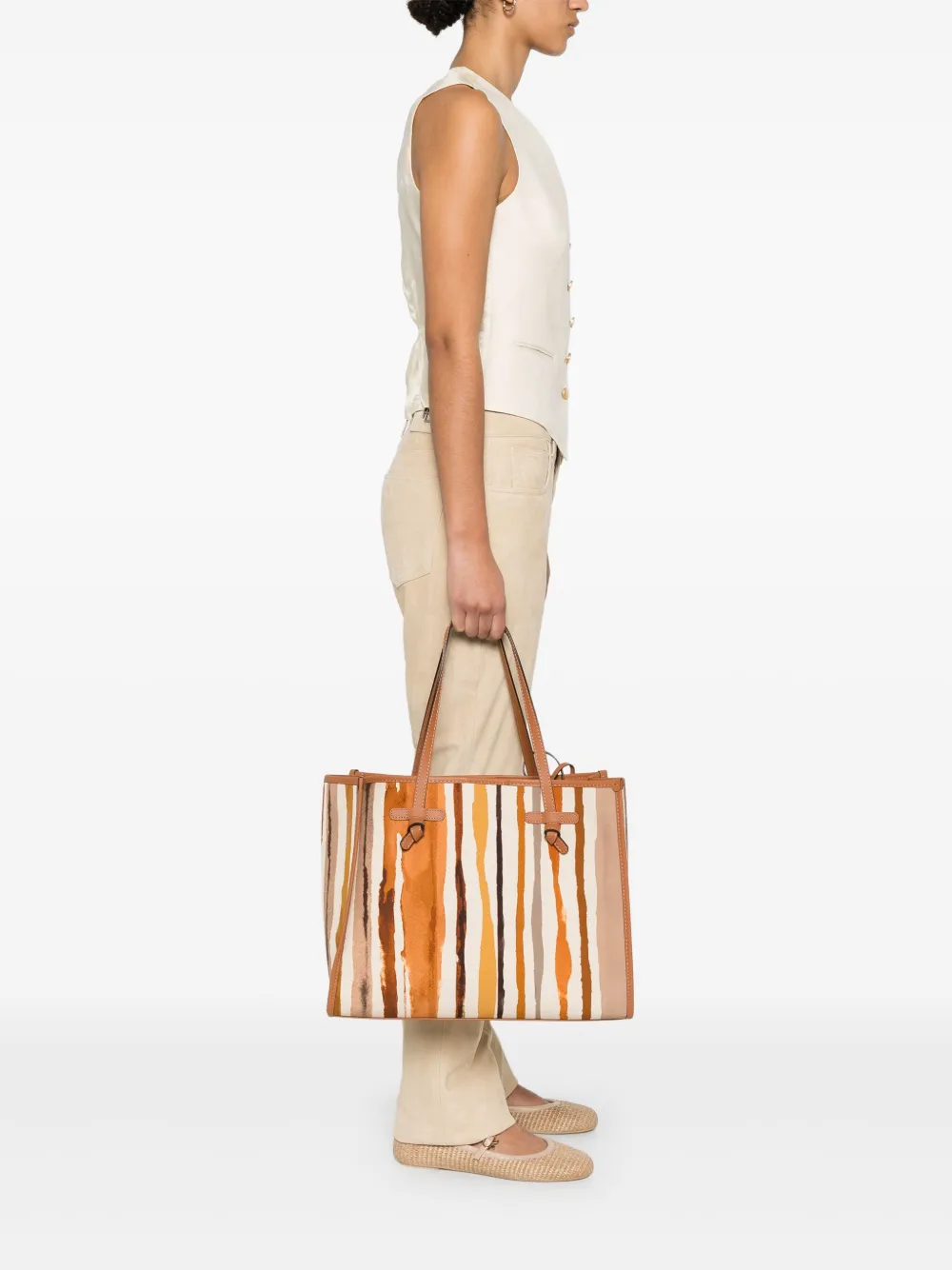 GIANNI CHIARINI Marcella shopper - Beige