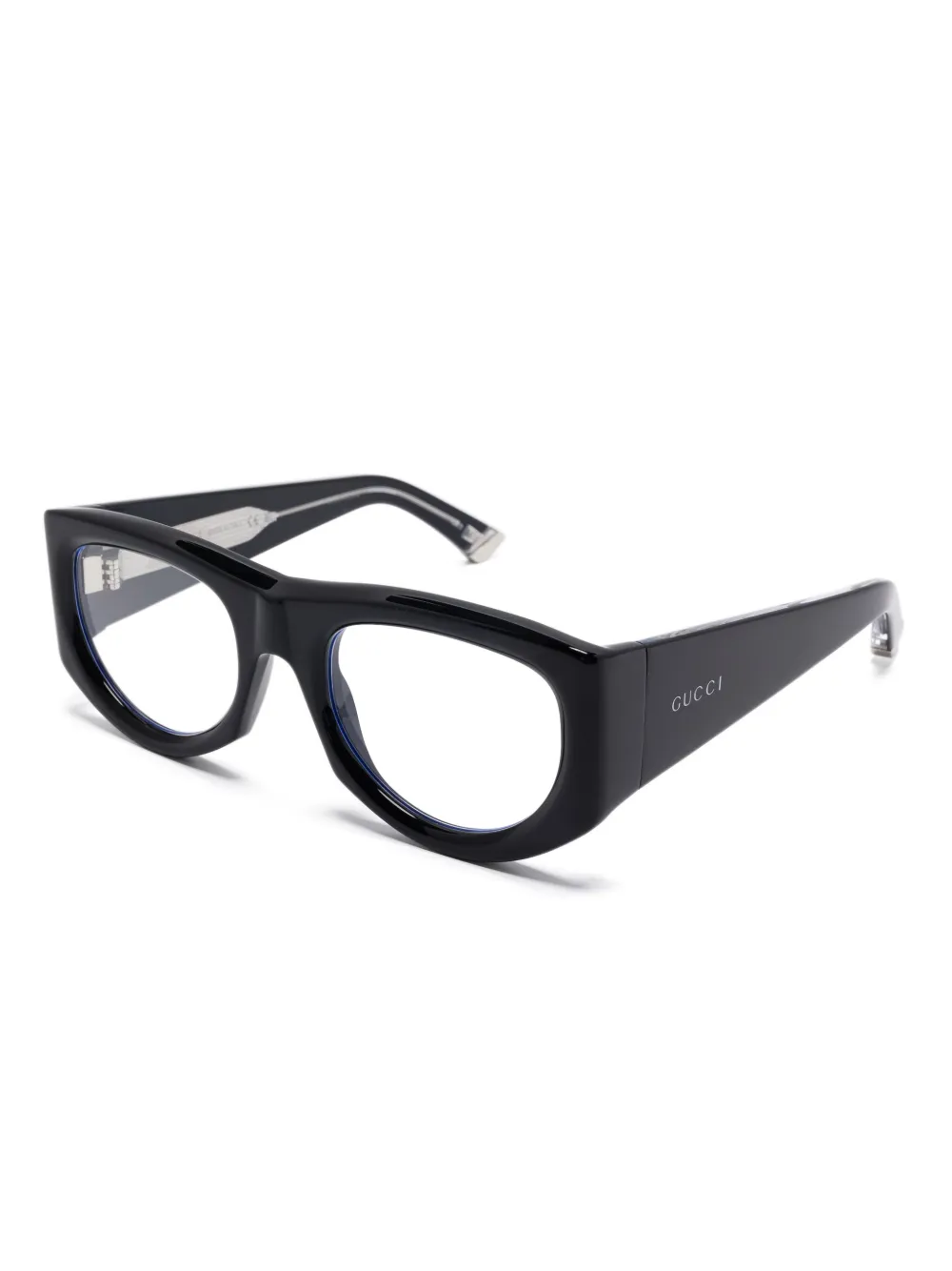 Gucci Eyewear Bril met geometrisch montuur - Zwart