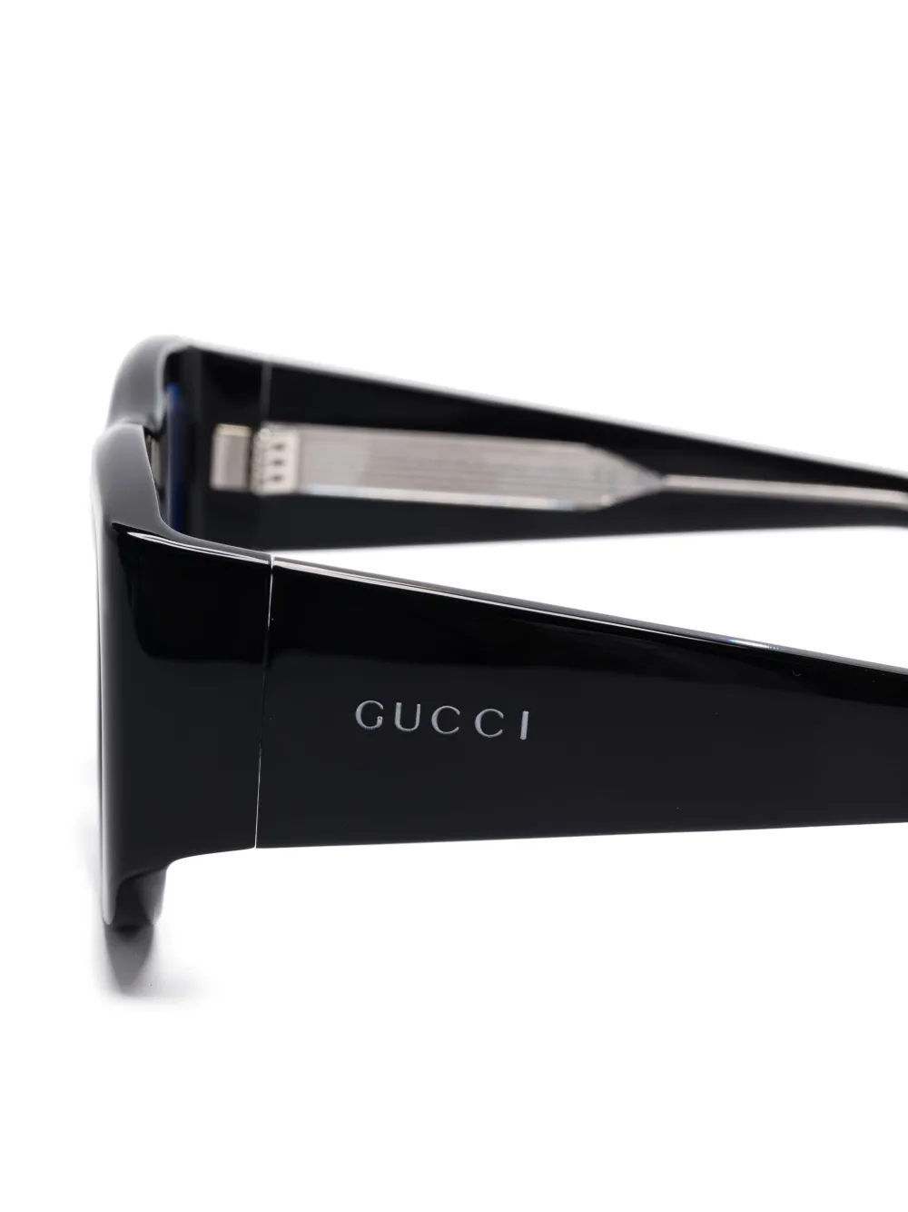 Gucci Eyewear Bril met geometrisch montuur Zwart