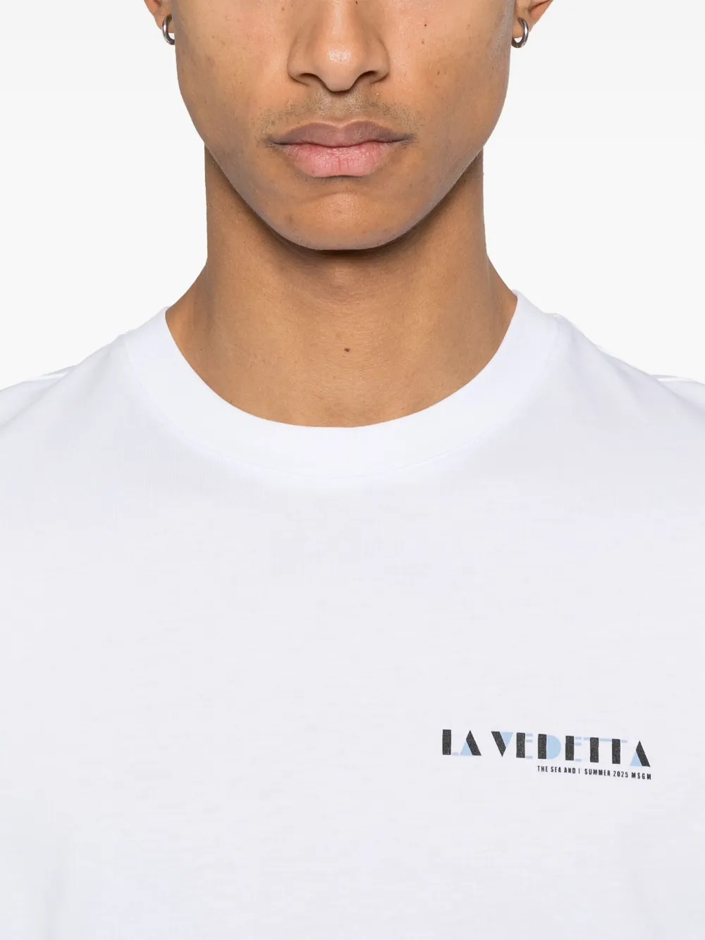 MSGM T-shirt met print Wit