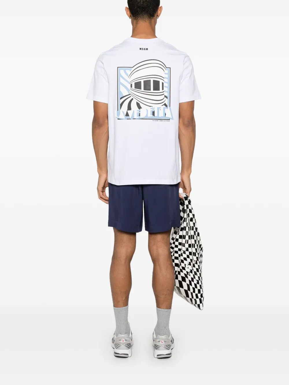 MSGM T-shirt met print - Wit