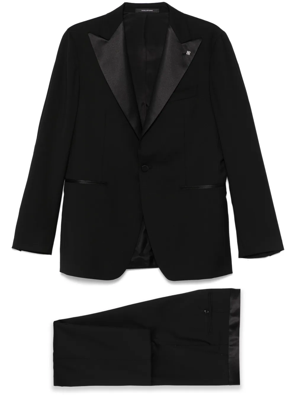 Tagliatore virgin-wool suit | Black | Image 1