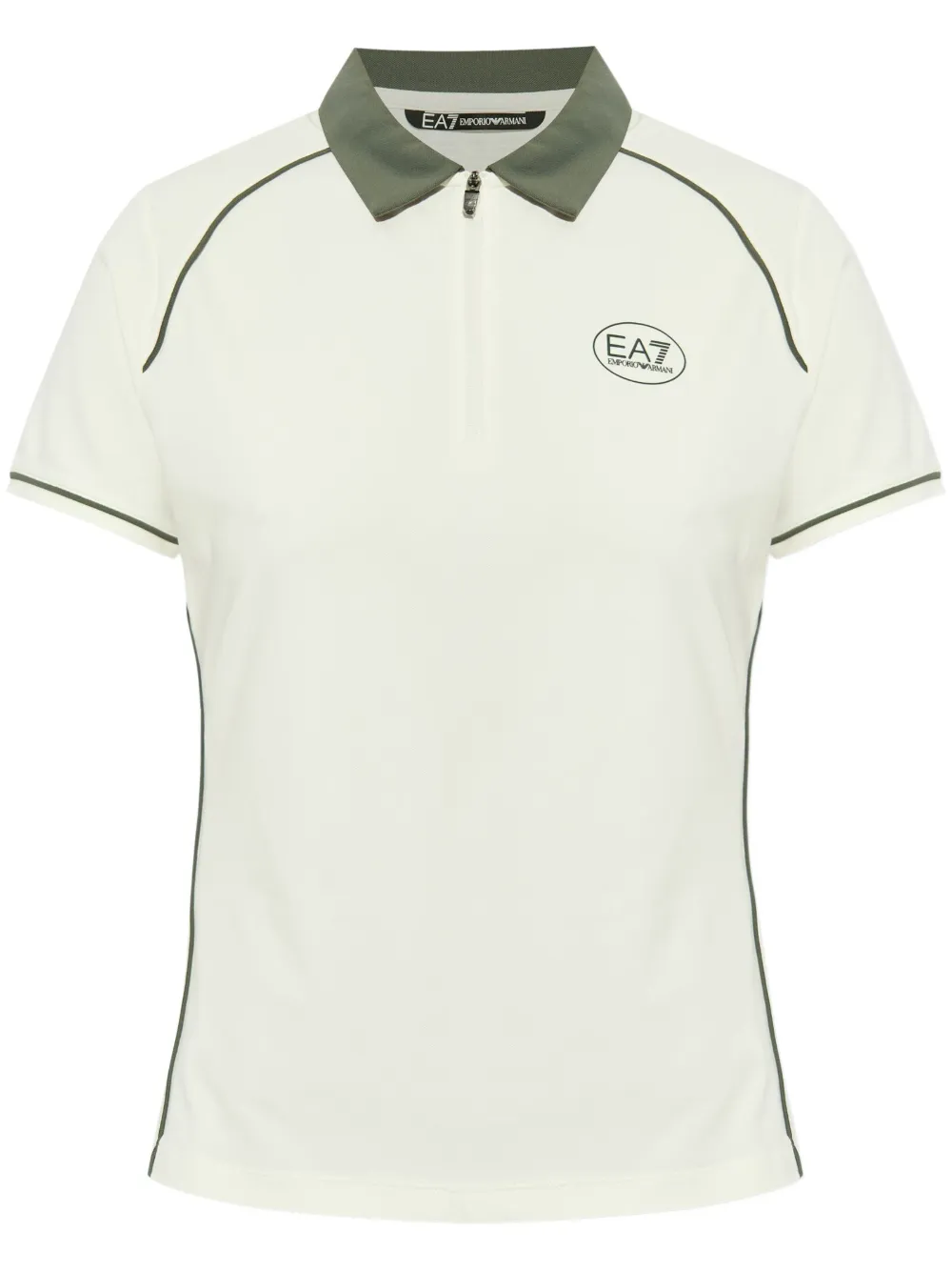 EA7 LOGO-PRINT POLO TOP