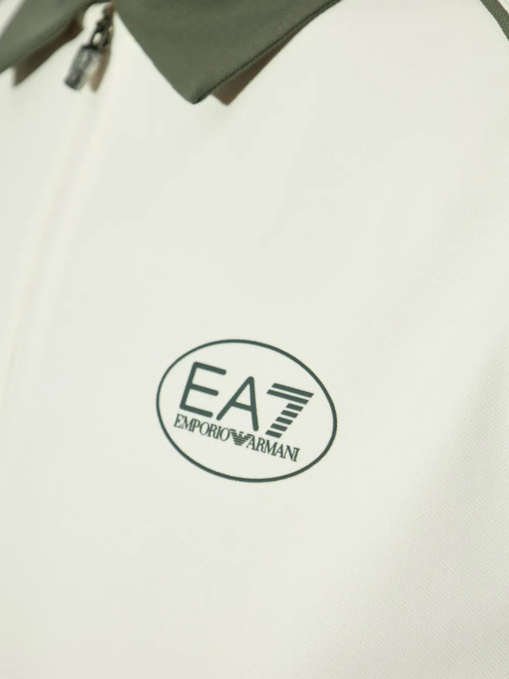 EA7 LOGO-PRINT POLO TOP